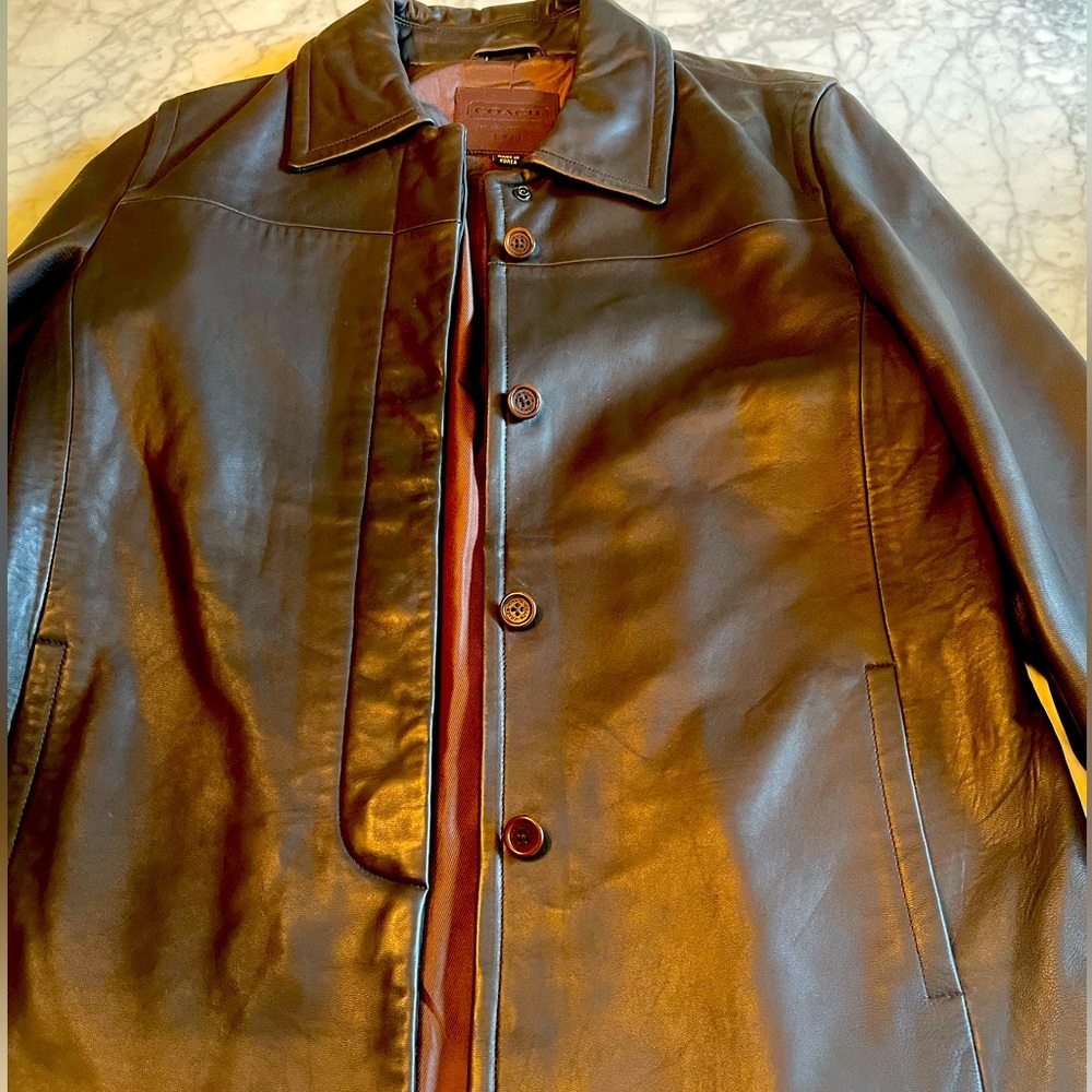 Classic Coach supple brown leather.  Large.  Only worn a few times.  Like new!